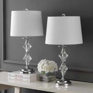 Madison 27.5" Crystal LED Table Lamp - JONATHAN Y